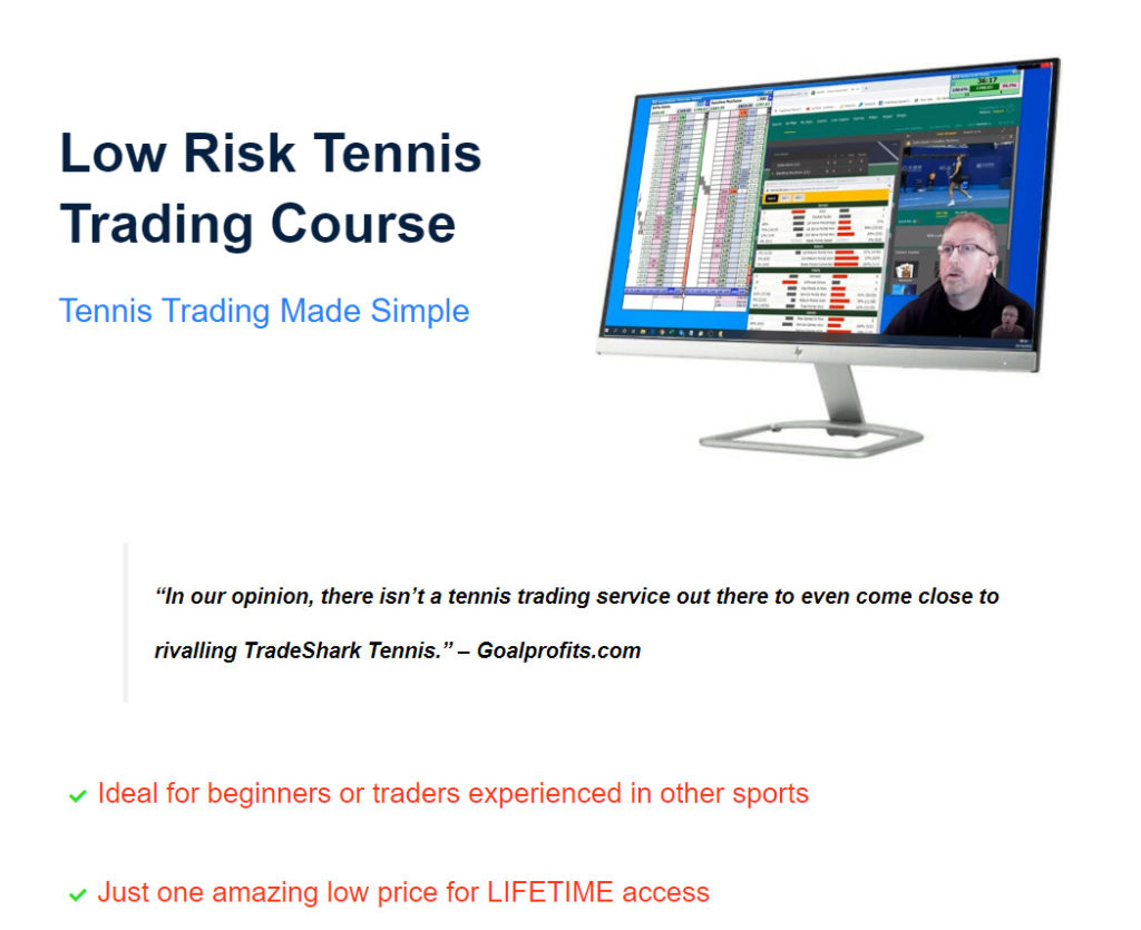 Tennis Trading Guide. Tennis Trading Made Simple 1 Screenshot of tradesharktennis.com