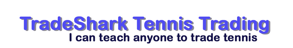 TradeShark Betfair Tennis Trading 1 Low Risk Tennis Trading Course for use on the Betfair exchange